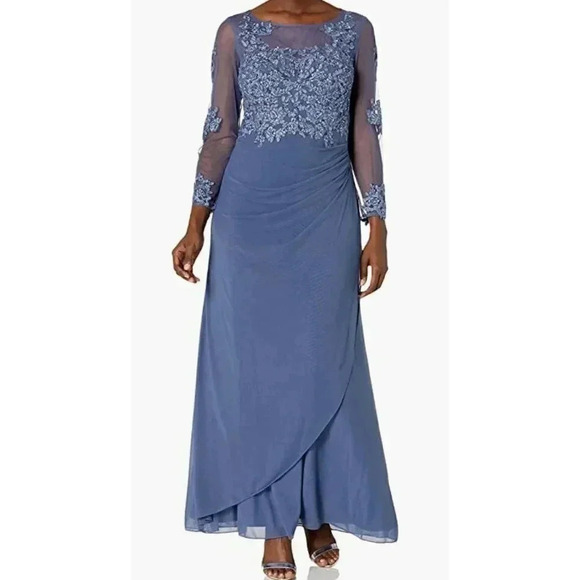 Decode 1.8 Women's Long Evening Dress, Slate, Size 12 - Picture 1 of 2